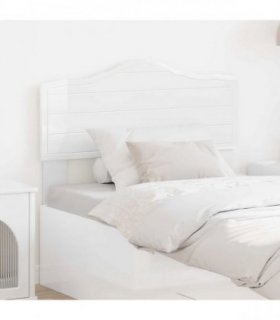 vidaXL Headboard Gloss White Engineered wood