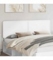 vidaXL Headboard White Engineered wood