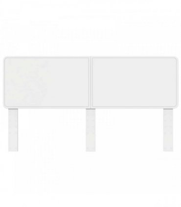 vidaXL Headboard White Engineered wood