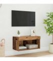 vidaXL TV Cabinet Set Old Wood 60 x 30 x 30 cm Engineered Wood