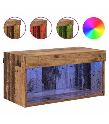 vidaXL TV Cabinet Set Old Wood 60 x 30 x 30 cm Engineered Wood