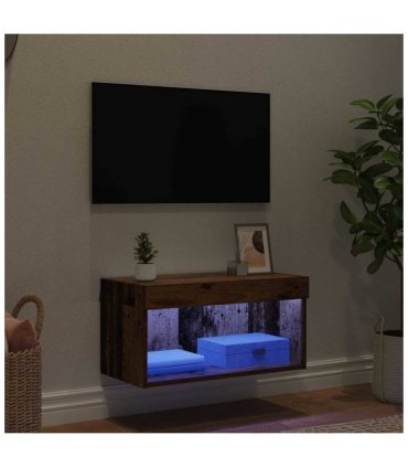 vidaXL TV Cabinet Set Old Wood 60 x 30 x 30 cm Engineered Wood