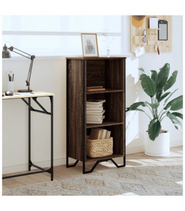 vidaXL Bookcase Brown Oak 50x31x106 cm Engineered Wood