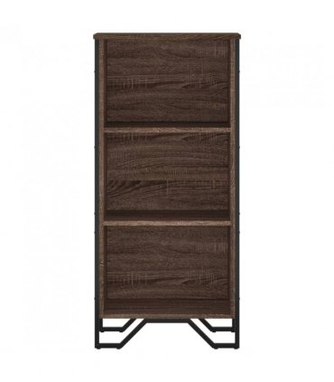 vidaXL Bookcase Brown Oak 50x31x106 cm Engineered Wood