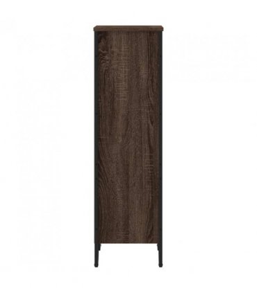vidaXL Bookcase Brown Oak 50x31x106 cm Engineered Wood