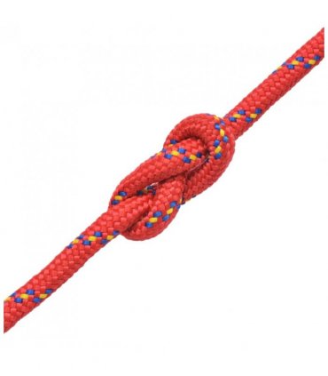 vidaXL Marine Rope Polypropylene 10 mm 50 m Red