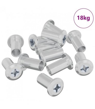 vidaXL Lock Nut 3673 pcs Nickel Steel