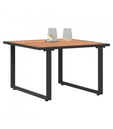 vidaXL Coffee Table Black and Brown 55 x 55 x 35 cm