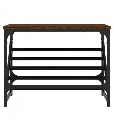 vidaXL Shoe Rack Brown Oak 60x30x45 cm Engineered Wood