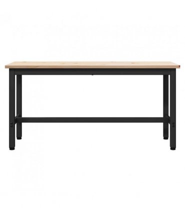vidaXL Dining Bench Natural 100 x 32.5 x 49 cm Solid pine wood