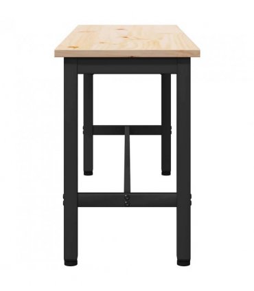 vidaXL Dining Bench Natural 100 x 32.5 x 49 cm Solid pine wood