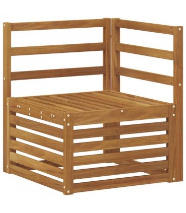 vidaXL Sectional Sofa Set 5 pcs Natural Solid Acacia Wood