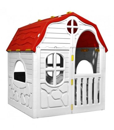 vidaXL Kids Foldable Playhouse with Working Door and Windows
