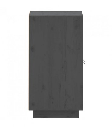 vidaXL Sideboard Grey 34x40x75 cm Solid Wood Pine