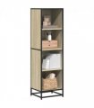 vidaXL Book Cabinet Sonoma Oak 40x35x139 cm Engineered Wood