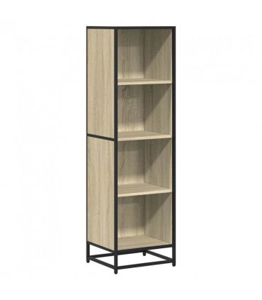 vidaXL Book Cabinet Sonoma Oak 40x35x139 cm Engineered Wood