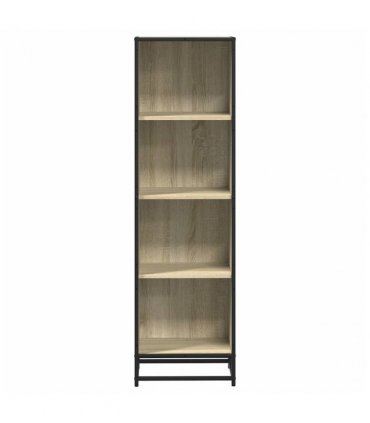 vidaXL Book Cabinet Sonoma Oak 40x35x139 cm Engineered Wood