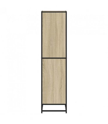 vidaXL Book Cabinet Sonoma Oak 40x35x139 cm Engineered Wood