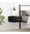 vidaXL Bedside Cabinet Black Oak 35 x 35 x 20 cm Engineered Wood