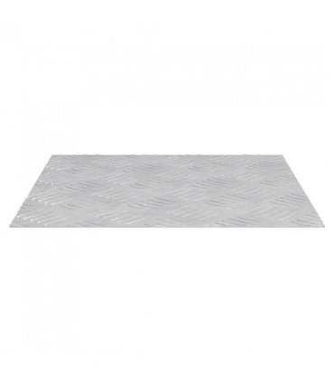 vidaXL Stair Tread Square 4 pcs Silver 40 x 40 cm Aluminium