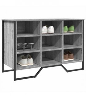 vidaXL Shoe Cabinet Grey Sonoma 90x38x61.5 cm Engineered Wood