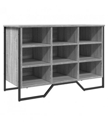 vidaXL Shoe Cabinet Grey Sonoma 90x38x61.5 cm Engineered Wood