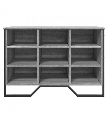 vidaXL Shoe Cabinet Grey Sonoma 90x38x61.5 cm Engineered Wood