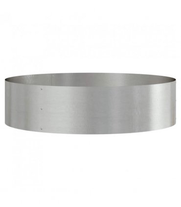 vidaXL Planter Ring 5 pcs Silver 80 x 80 x 20 cm Stainless Steel