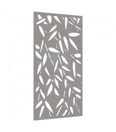 vidaXL Garden Wall Decoration 105x55 cm Corten Steel Bamboo Leaf Design