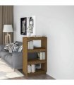 vidaXL Book Cabinet/Room Divider Honey Brown 60x35x103 cm Solid Wood Pine