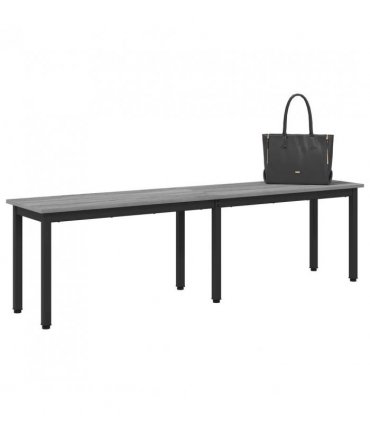 vidaXL Bench Grey Sonoma 160 x 35 x 45 cm Engineered Wood
