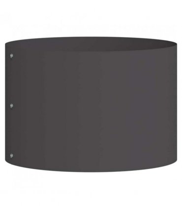 vidaXL Planter Ring Black 30 x 30 x 20 cm Cold-rolled Steel