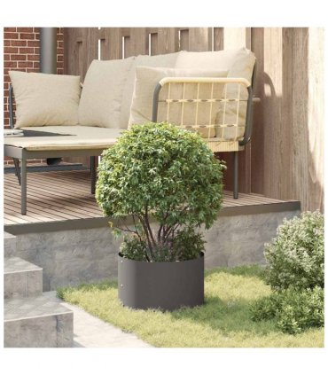 vidaXL Planter Ring Black 30 x 30 x 20 cm Cold-rolled Steel