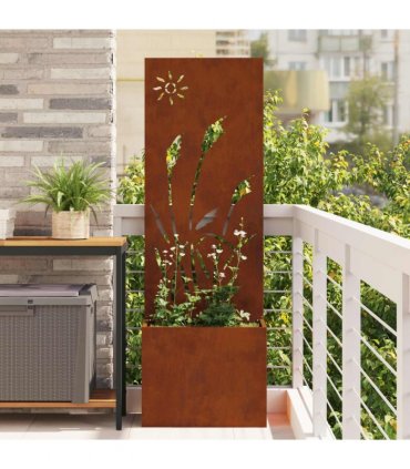 vidaXL Garden Privacy Screen Rusty 50 x 150 cm Weathering steel