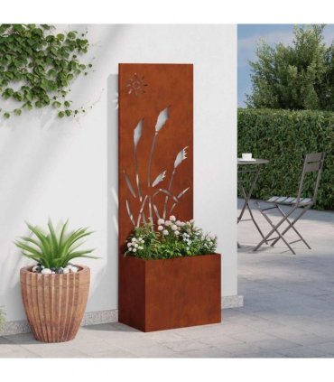 vidaXL Garden Privacy Screen Rusty 50 x 150 cm Weathering steel