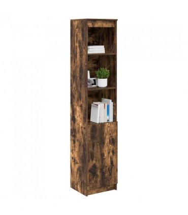 vidaXL Highboard Smoked Oak 37.5x35x180 cm Engineered Wood