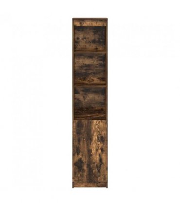 vidaXL Highboard Smoked Oak 37.5x35x180 cm Engineered Wood