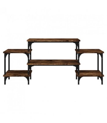 vidaXL TV Cabinet Smoked Oak 117x35x52 cm Engineered Wood