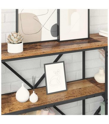 vidaXL Console Table Old Wood 180 x 30 x 75 cm Engineered Wood
