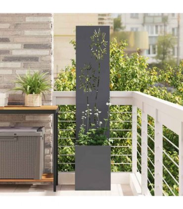 vidaXL Garden Privacy Screen Anthracite 32 x 150 cm Cold-rolled steel