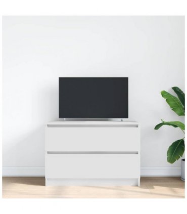 vidaXL TV Cabinet White 80x35x54 cm Engineered Wood