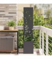 vidaXL Garden Privacy Screen Black 32 x 32 x 150 cm Cold-rolled steel