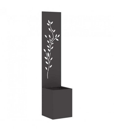 vidaXL Garden Privacy Screen Black 32 x 32 x 150 cm Cold-rolled steel
