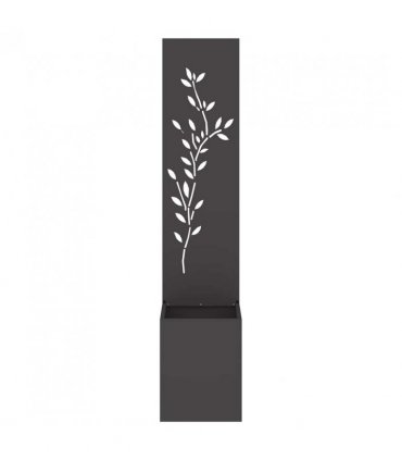 vidaXL Garden Privacy Screen Black 32 x 32 x 150 cm Cold-rolled steel
