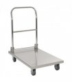vidaXL Platform Wagon Silver 82x53x86 cm Stainless Steel