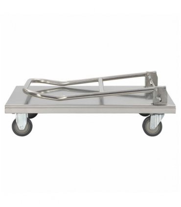 vidaXL Platform Wagon Silver 82x53x86 cm Stainless Steel