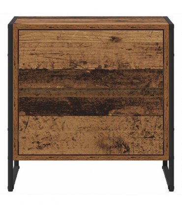 vidaXL Bedside Table Old Wood 50 x 39.5 x 50 cm Engineered Wood