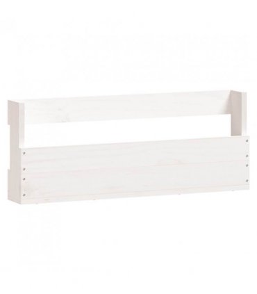 vidaXL Wall-mounted Shoe Racks 2 pcs White 59x9x23 cm Solid Wood Pine