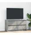 vidaXL TV Cabinet Concrete Grey 100x35x54 cm Engineered Wood