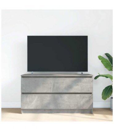 vidaXL TV Cabinet Concrete Grey 100x35x54 cm Engineered Wood